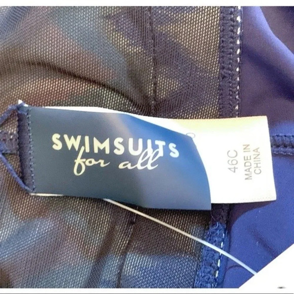 Swimsuits For All Women’s NWT Tankini Top With Bikini Top Plus Size 46C New - Picture 9 of 10